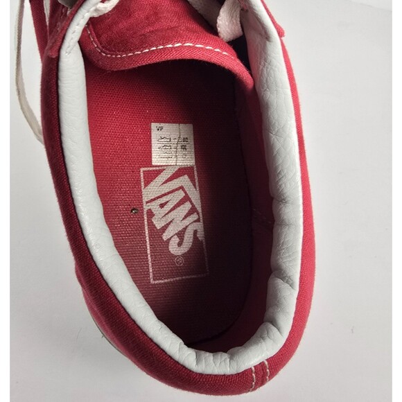 VANS Red and White Old Skool Skate Sneakers Shoes Men's Size 11 - Picture 6 of 8